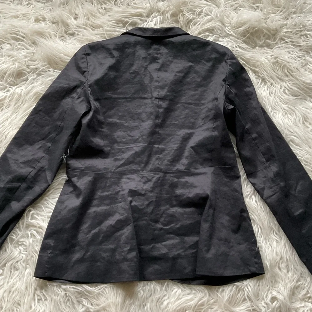 Eileen Fisher‎ Black Zip Blazer Jacket